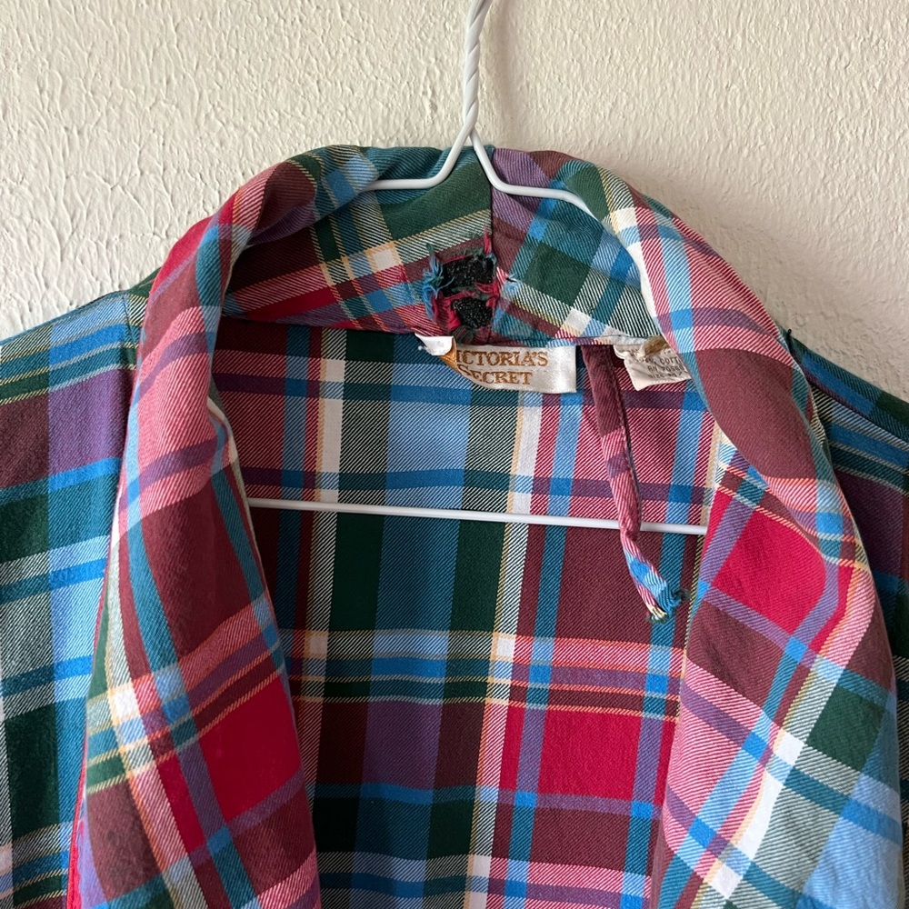 Victoria's Secret Multicolor Plaid Robe - Picture 3 of 5
